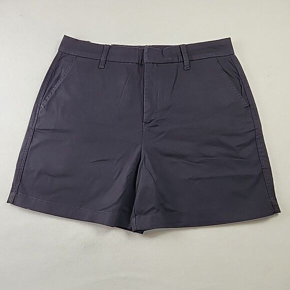 New - Gloria Vanderbilt Women's Chino Shorts Stretch Twill 5" Inseam Size 12 - Picture 1 of 12